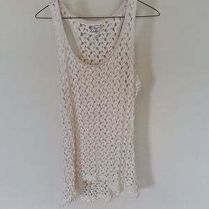 Size L HiLo cream tank top